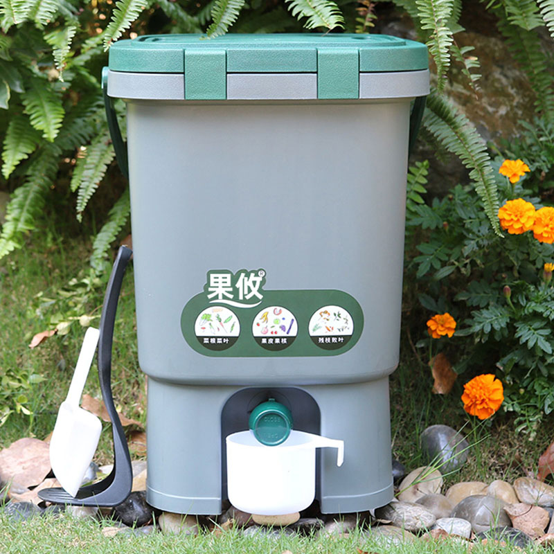 Compost Bin Countertop - 15L Compost Bin Garden Courtyard Compost