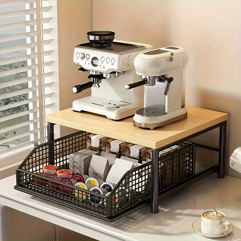Compost Bin Countertop - Space-Saving Kitchen Countertop Organizer with Drawer
