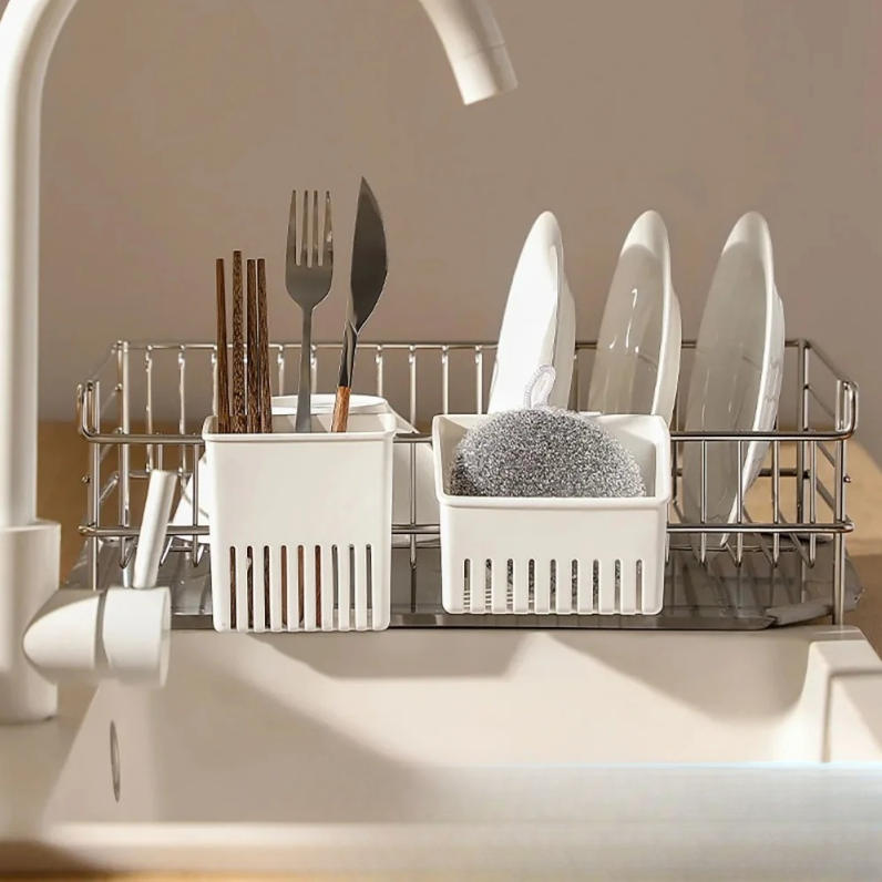 Cutlery Storage Rack with Cup  - Compost Bin Countertop ulasan dan harga