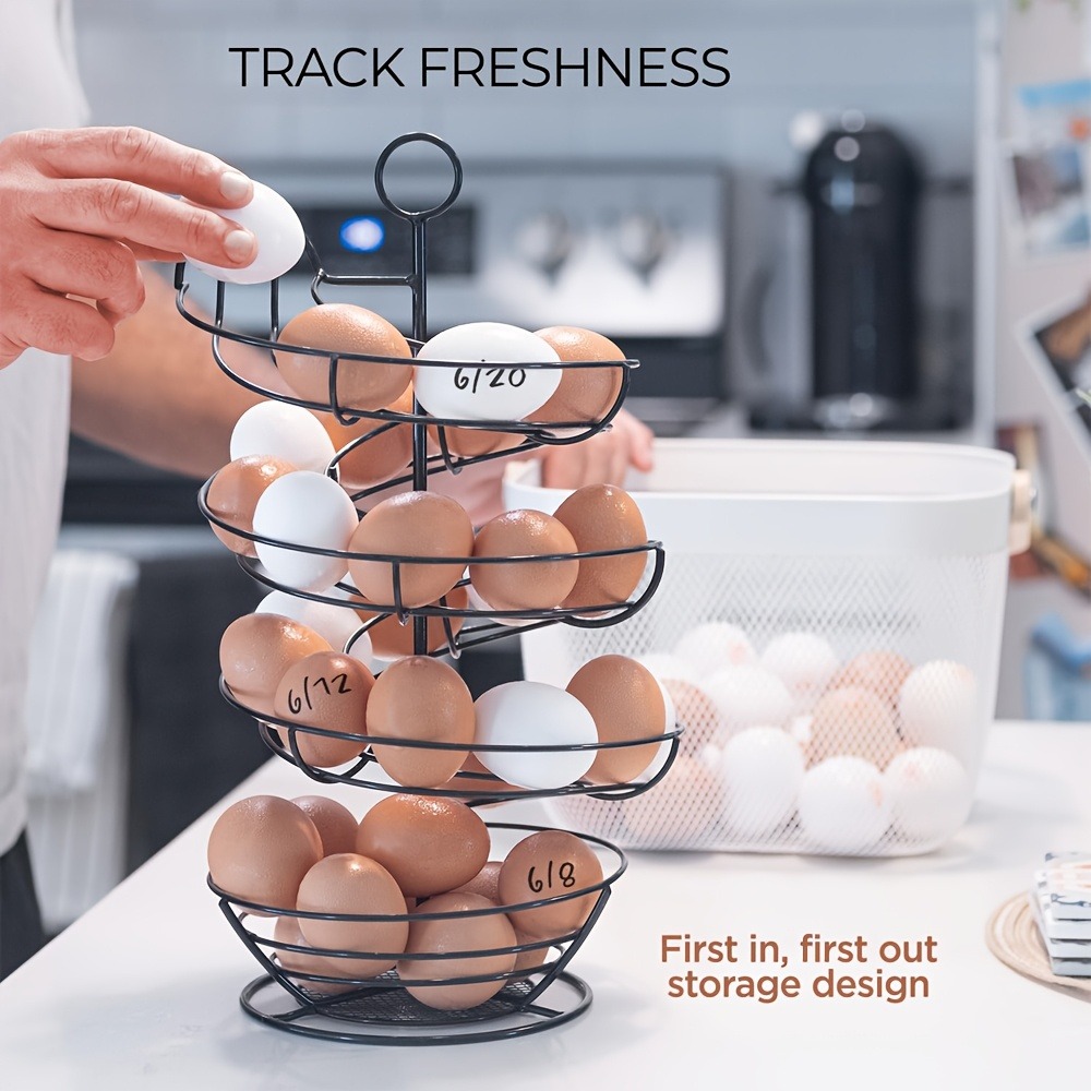Metal Wire Spiral Egg Holder,  - Compost Bin Countertop ulasan dan harga