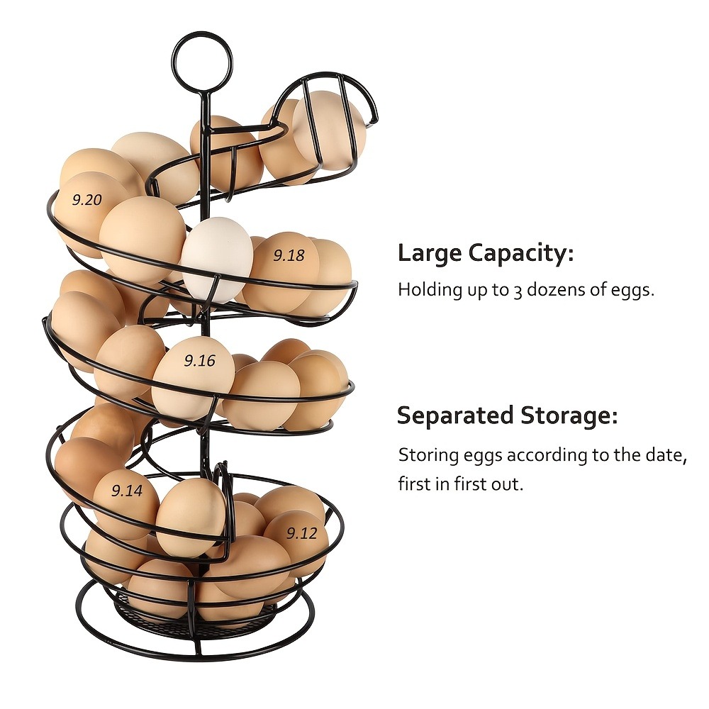 Metal Wire Spiral Egg Holder,  - Compost Bin Countertop ulasan dan harga