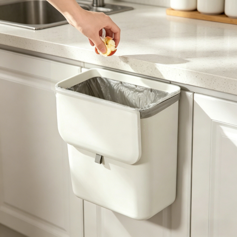 Kitchen Trash with Cover Home  - Compost Bin Countertop ulasan dan harga