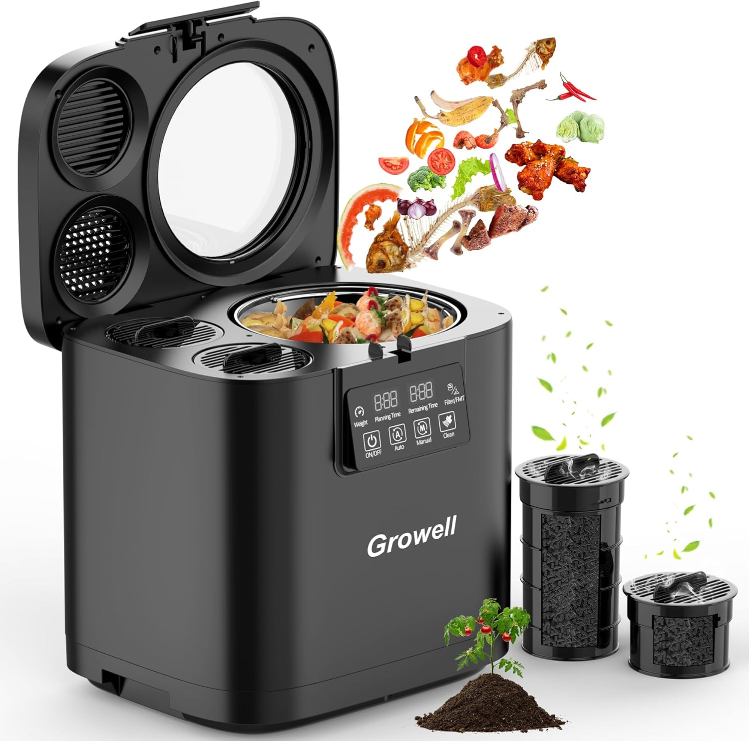 4L Electric Kitchen Composter, - Compost Bin Countertop ulasan dan harga