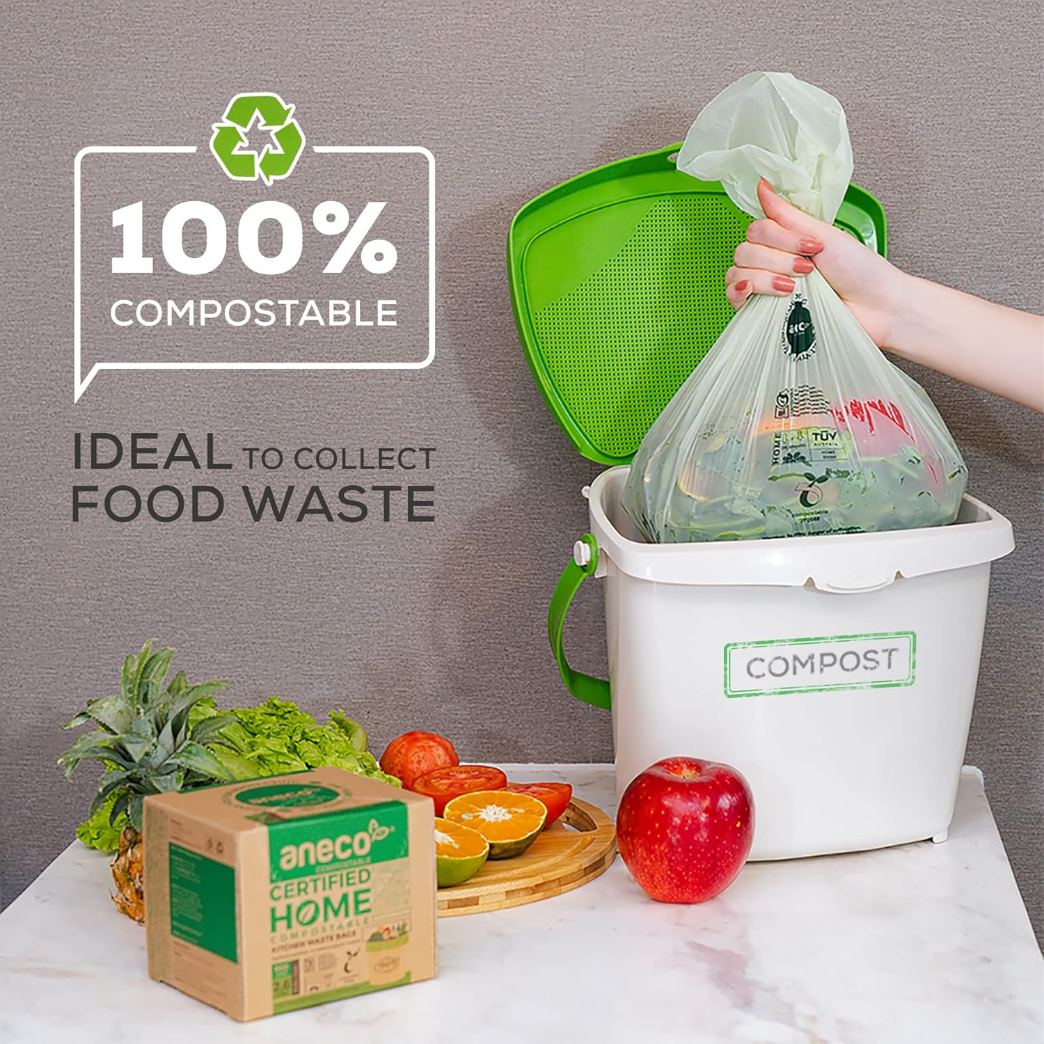 110 Count Compostable Bags 2.6 - Compost Bin Countertop ulasan dan harga