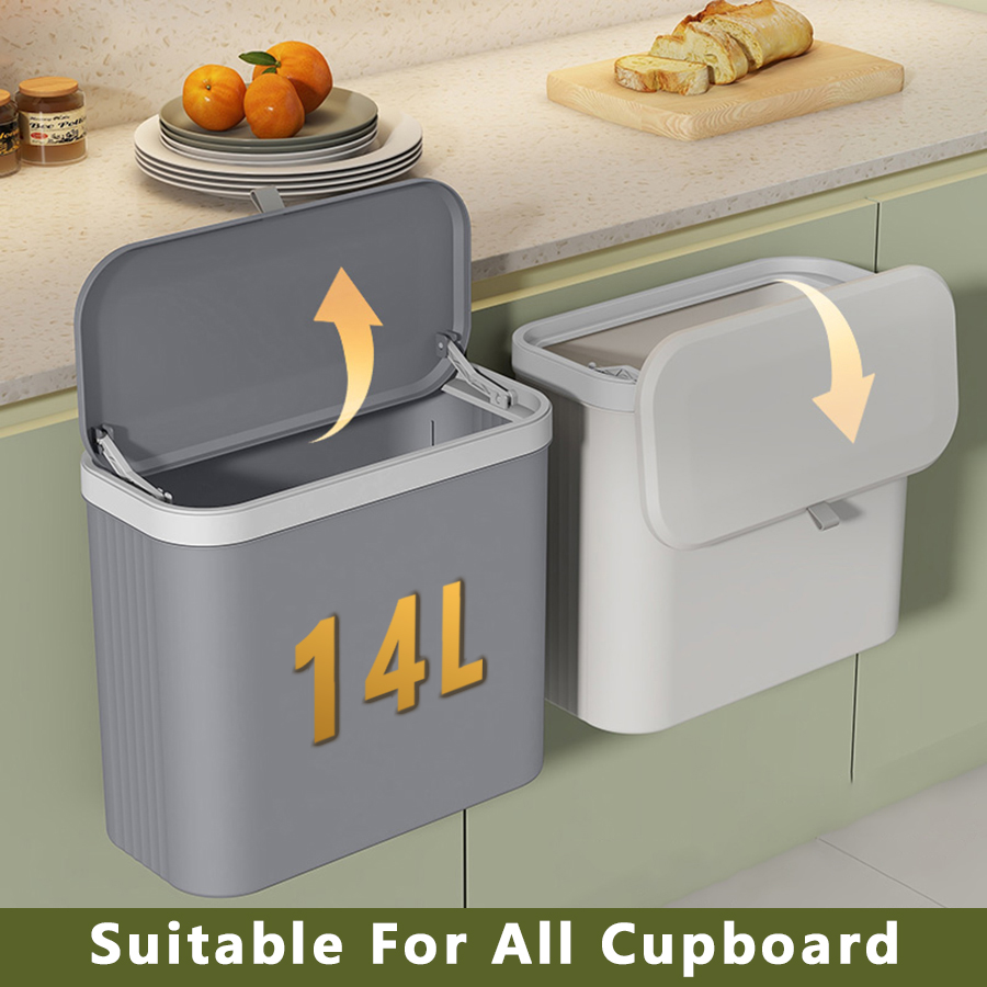 ONEKA 14L Kitchen Trash Can Wi - Compost Bin Countertop ulasan dan harga
